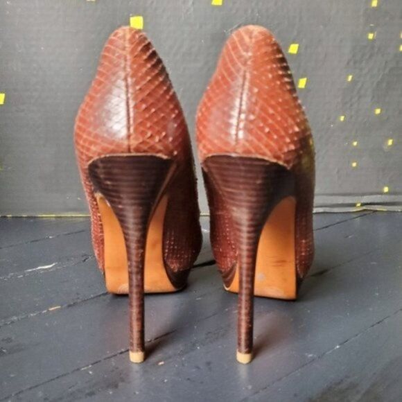 Zara Basic Collection Snakeskin heels - Picture 4 of 8